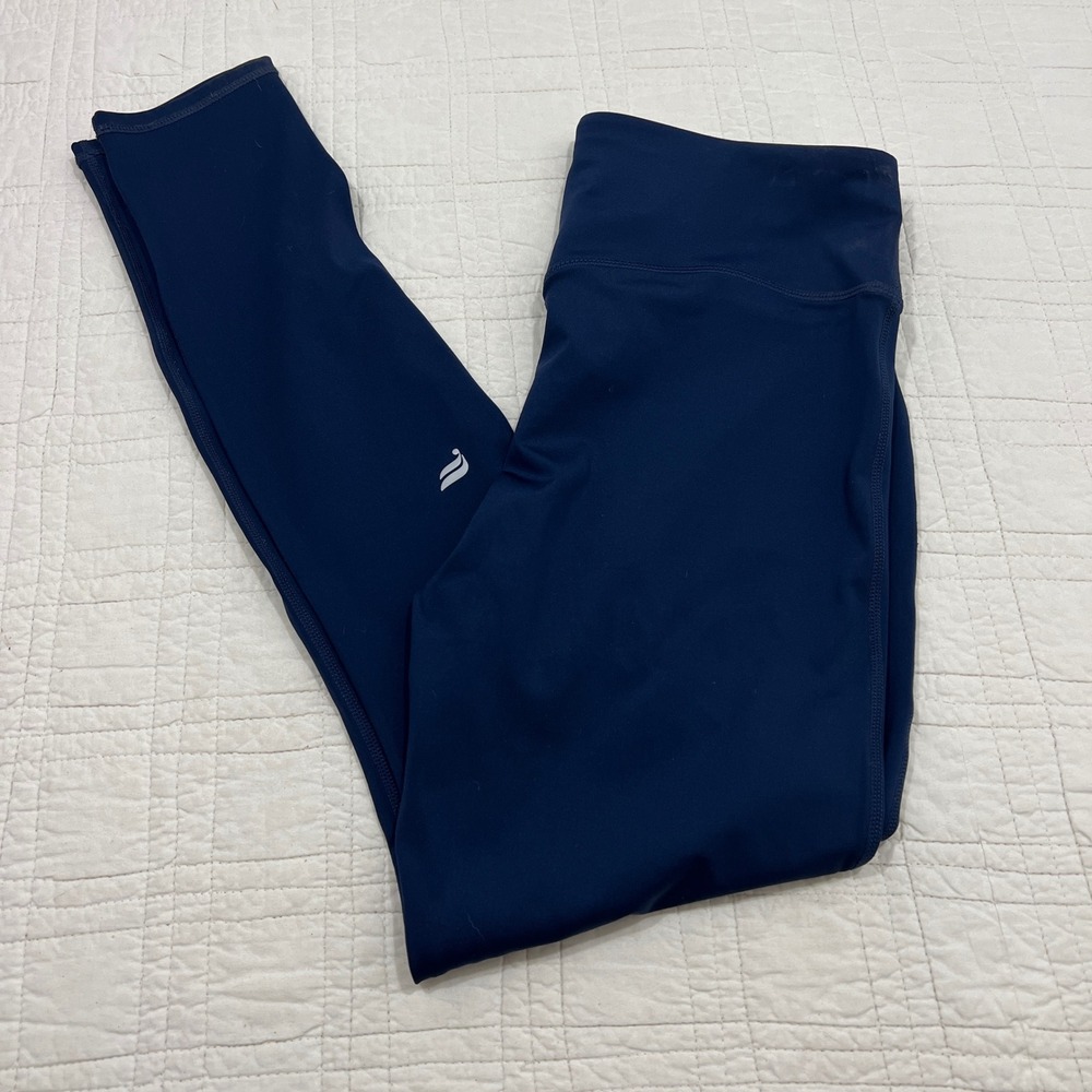 Fabletics Anywhere Motion365+ High-Waisted Leggings Navy LG2354331 Large NWT